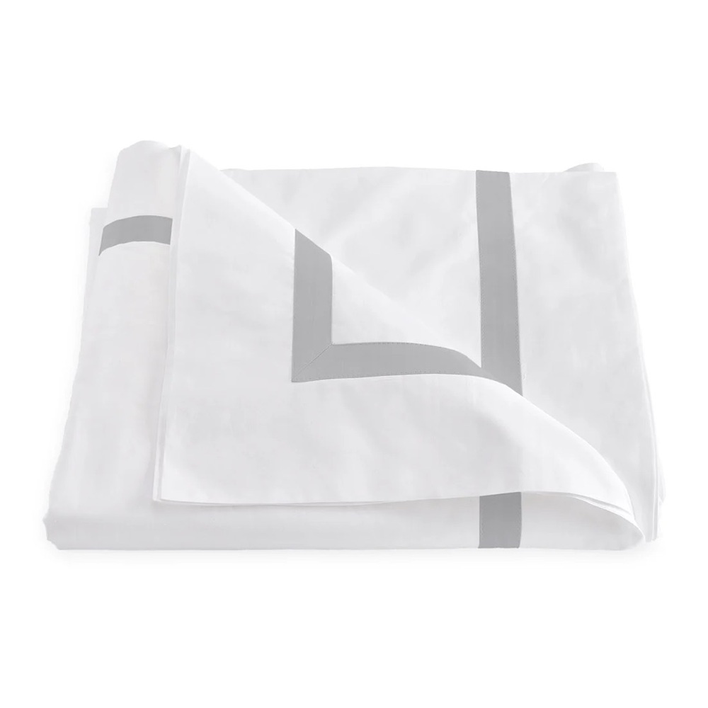 Matouk Lowell Duvet- Silver- Full/Queen